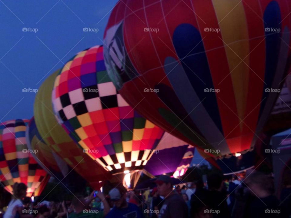 Balloons a glow