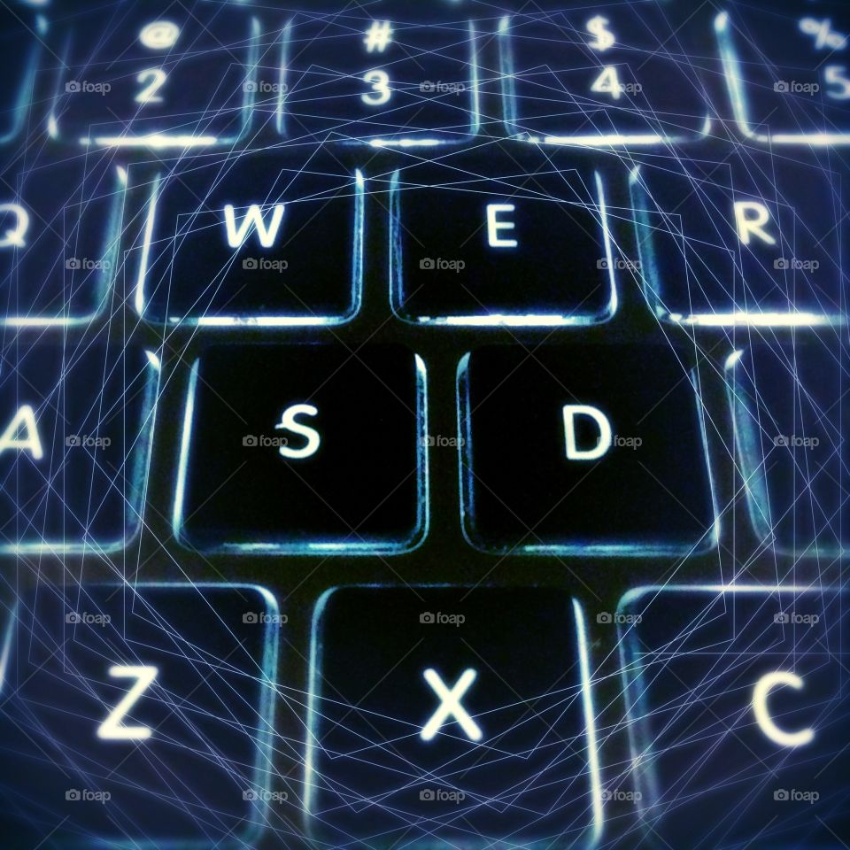 Computer Keyboard QWERTY. Keyboard