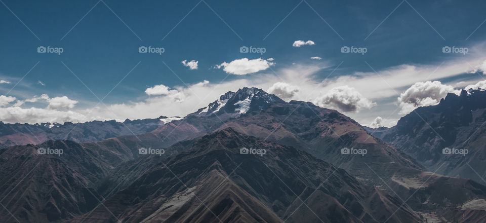 High angle view of mountain