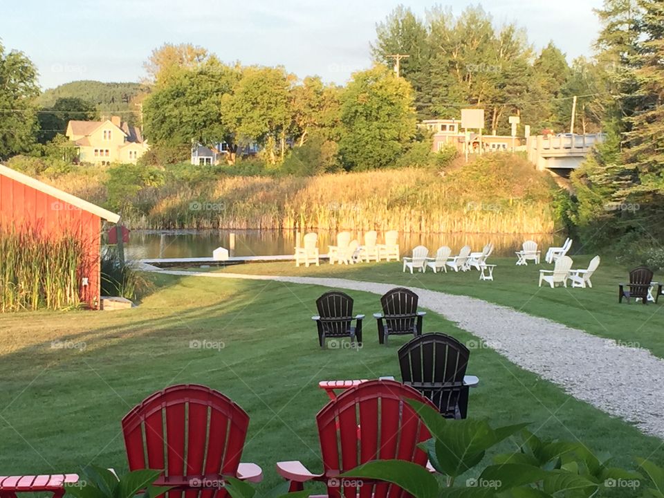 Lake Leelanau. From the deck of Boathouse Vineyards