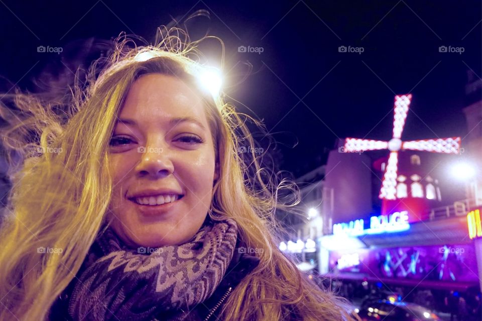 Loving life at the Moulin Rouge, Paris