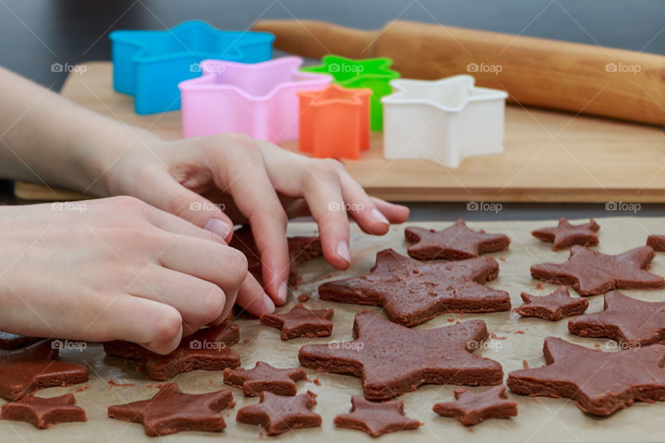 making cookies