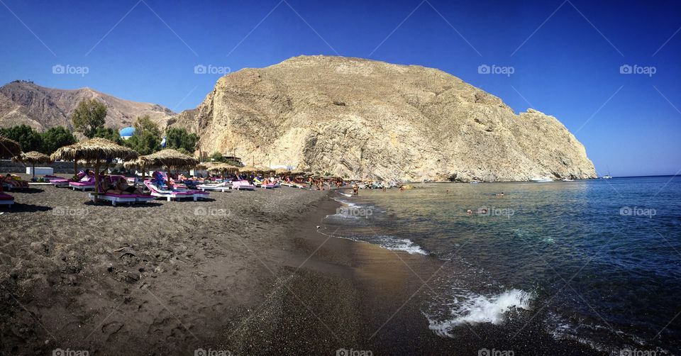 Black Sand beach Santorini