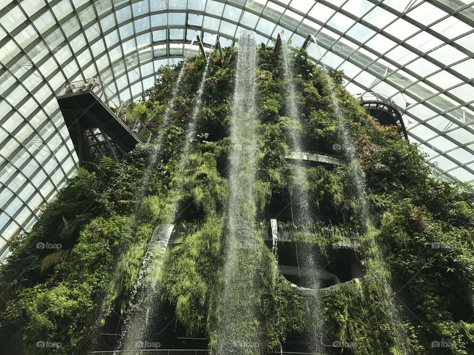 Indoor waterfall