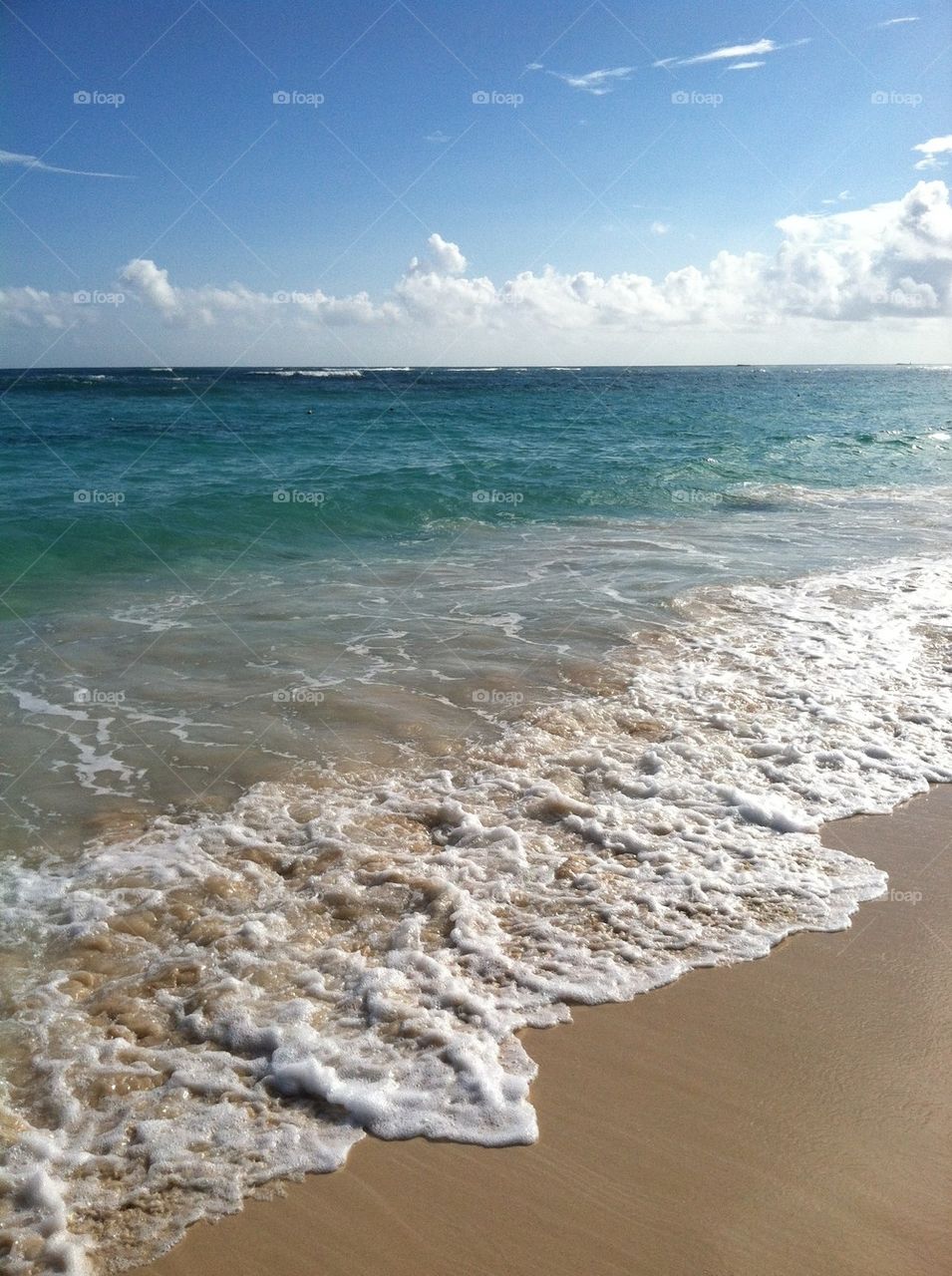 Punta Cana green aqua ocean beach