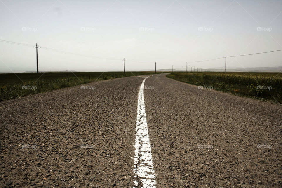 travel road frame on the road by nader_esk