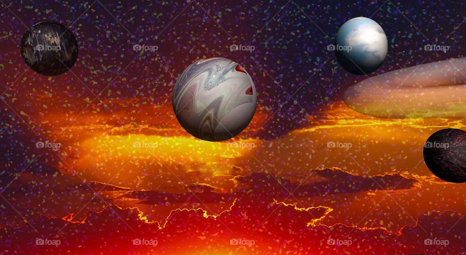 In space, abstraction