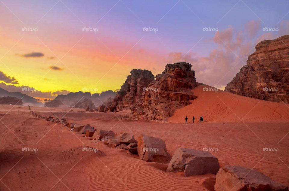Beautiful Sunset, Wadi Rum Desert, Jordan