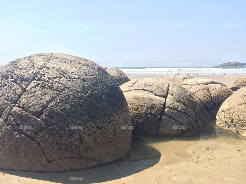 Moeraki boulders, NZ