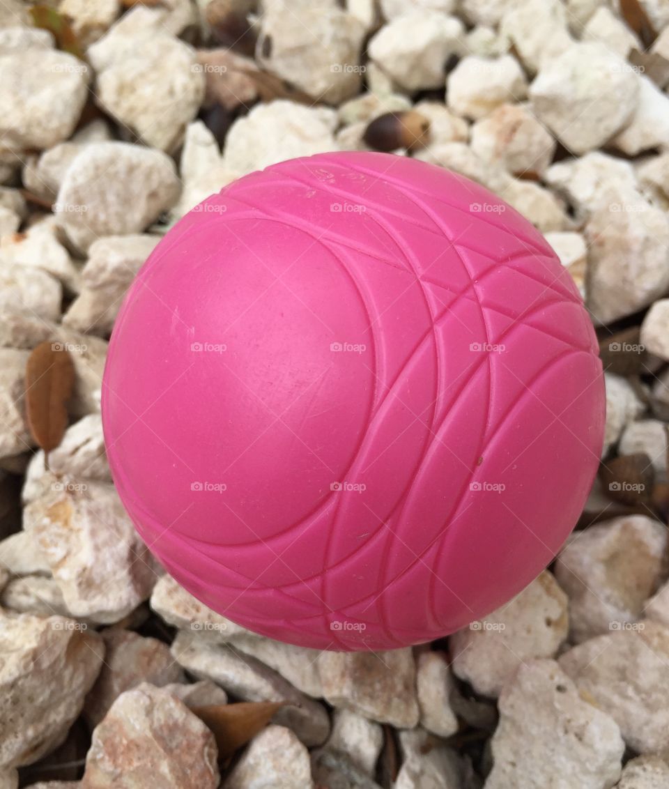 Close-up of pink ball