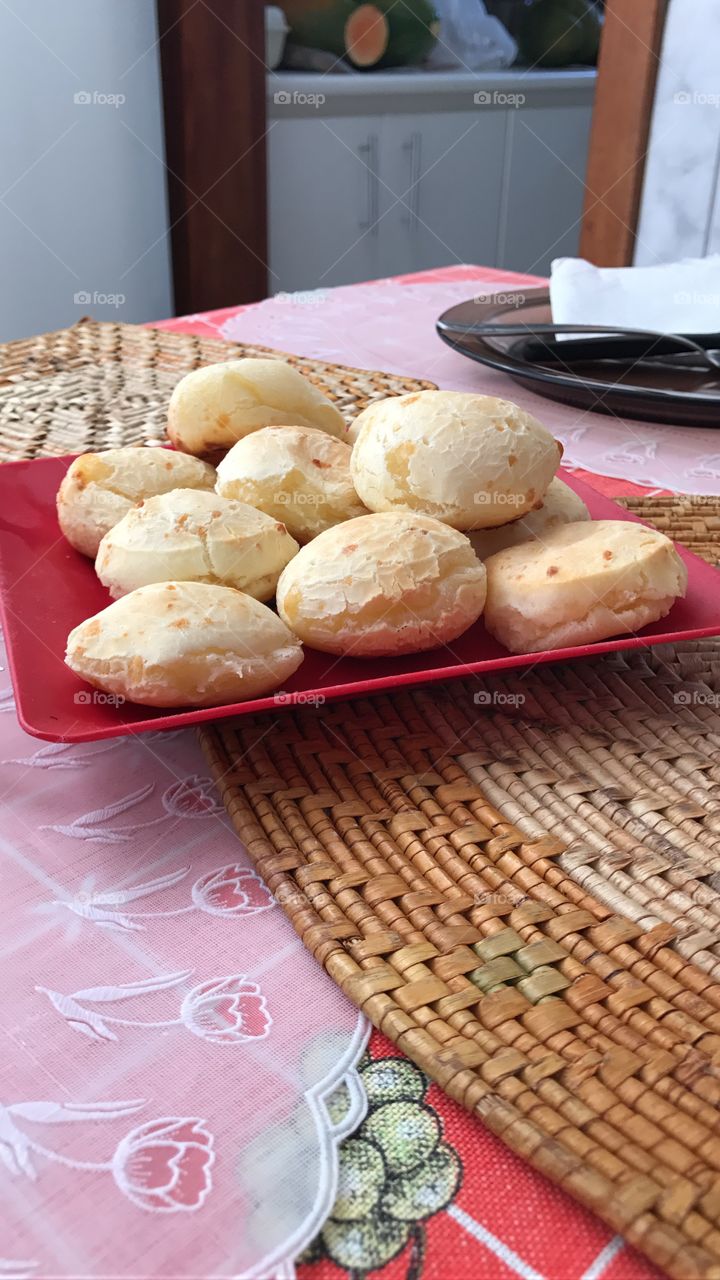 Famous food from Minas Gerais - Brasil called pão de queijo, or, in English, cheese bread