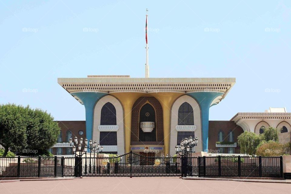 Al Alam palace, in Muscat, Oman