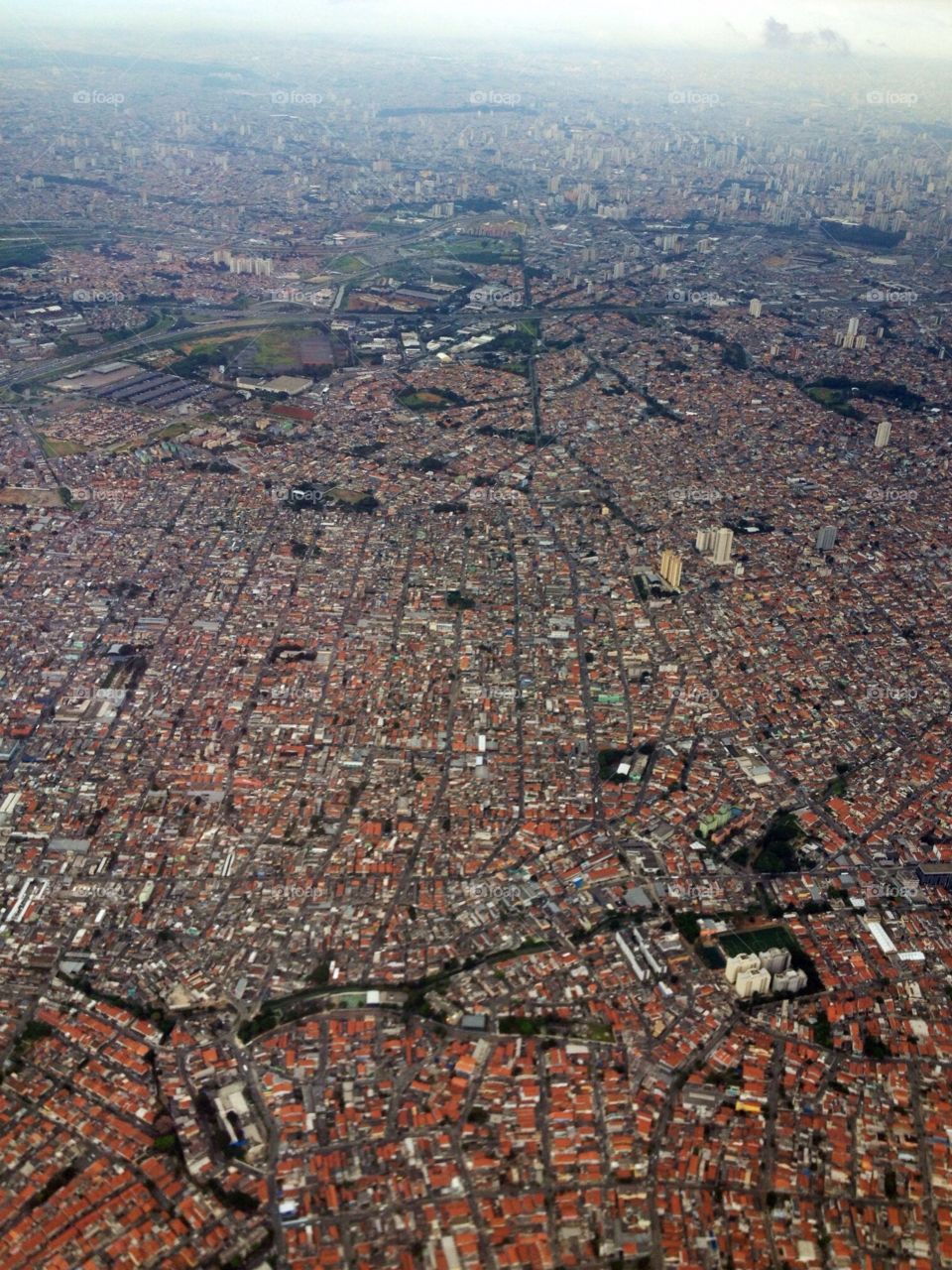 Sao Paulo City, Brazil, City View, Houses and Buildings 