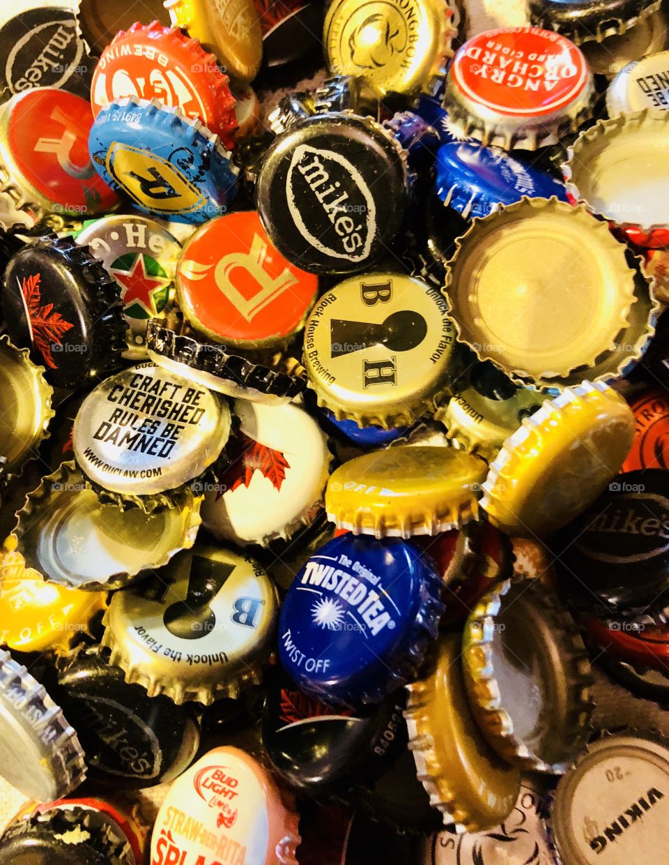 Assorted beer Bottle caps 
