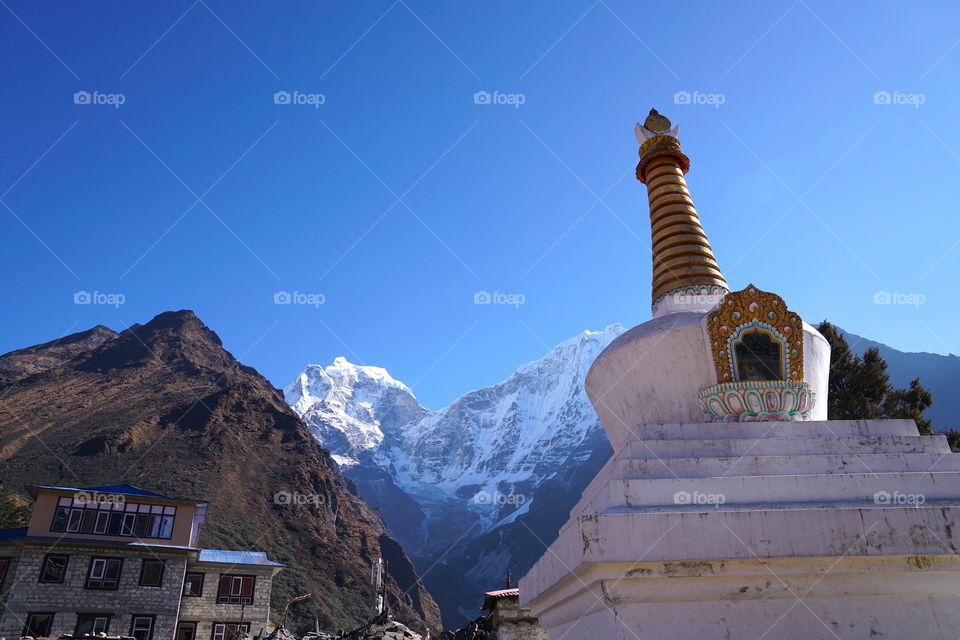 Stupa in Tengboche, Nepal.