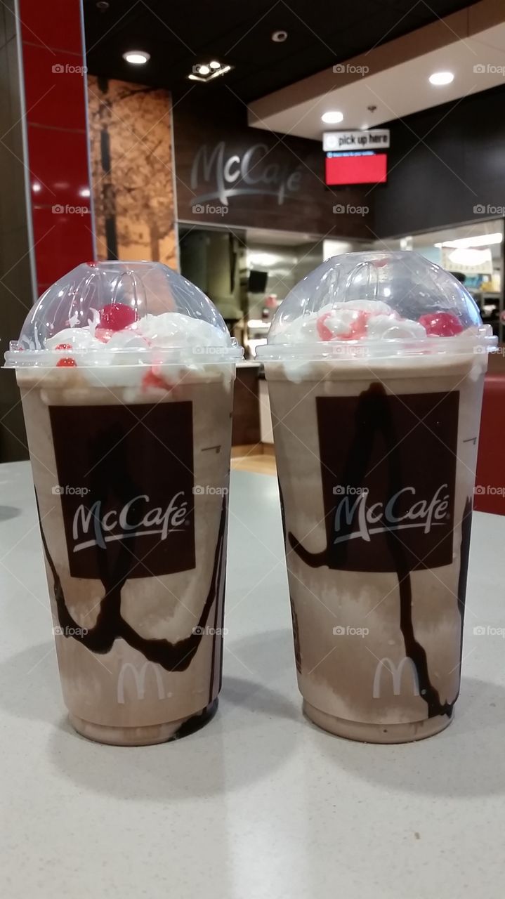 McCafe. McDonald's chocolate shake