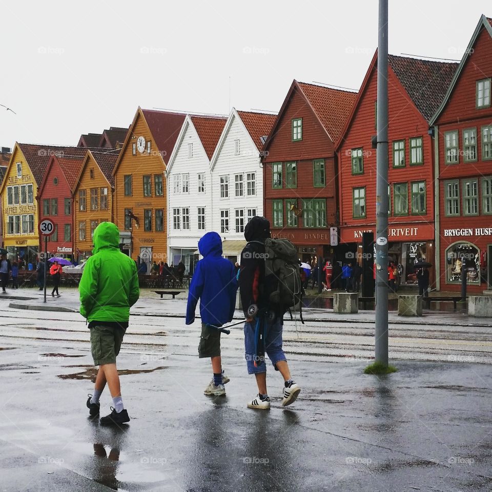 Walking in the rain