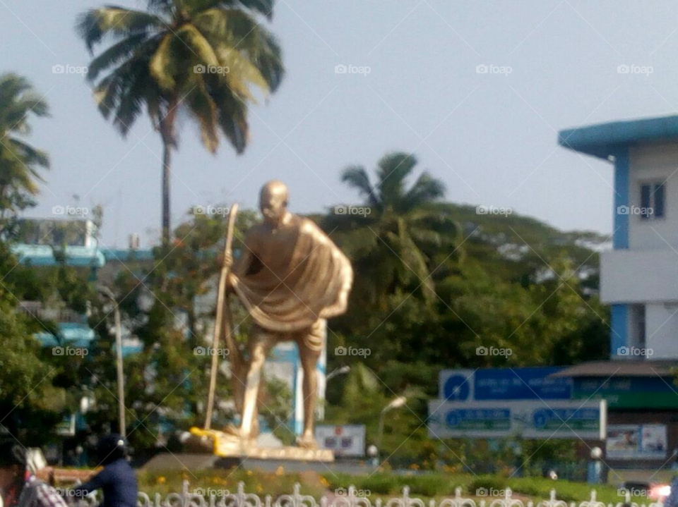 Mahtma Gandhi's statue