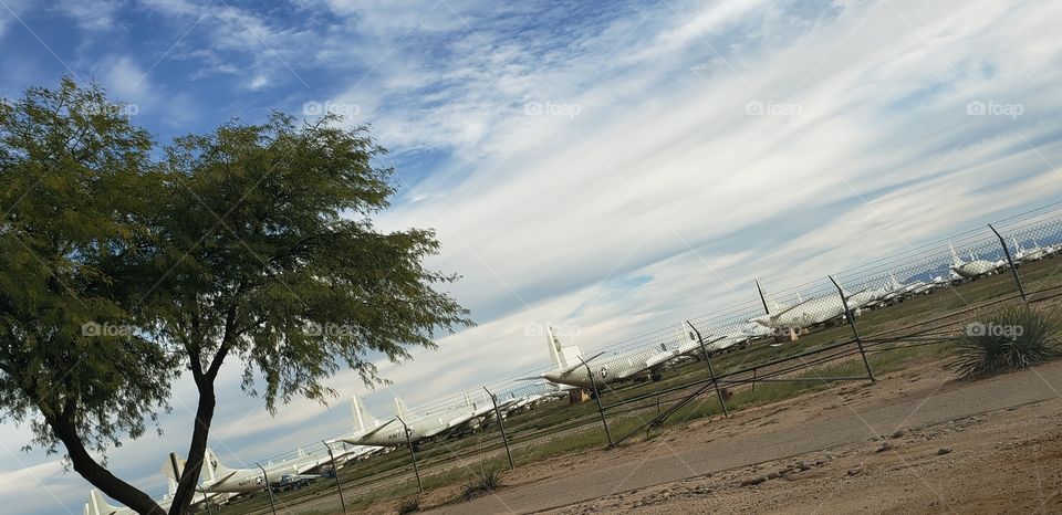 Davis monthans Air Force base, planes on stand by. graveyard