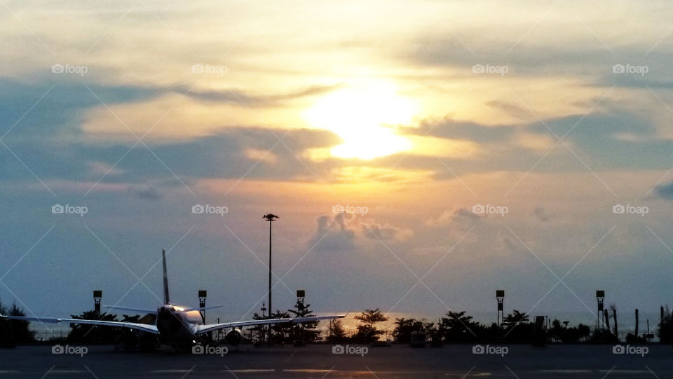 While waiting to fly from Phuket, South of Thailand to Bangkok in summer. This is what I got.