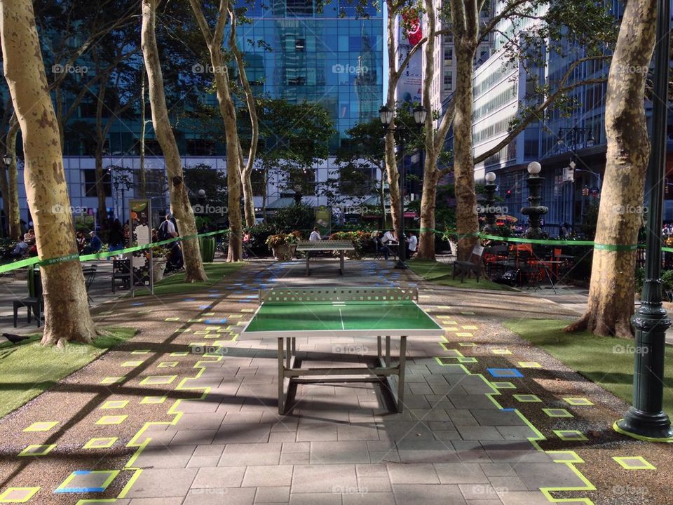 Ping Pong At Bryant Park