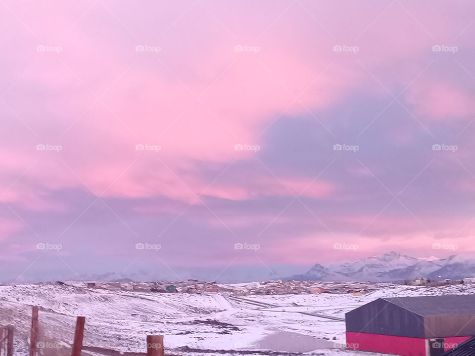 pink sky