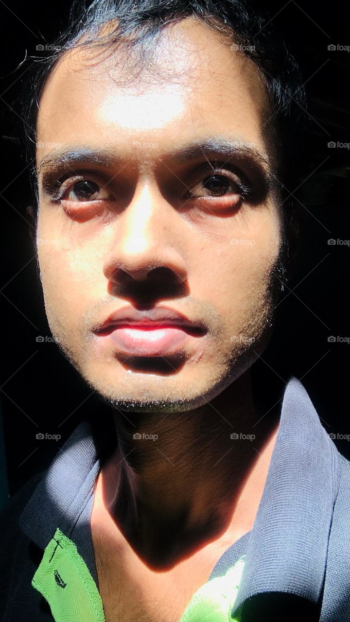 when I am looking at sun rises in the morning in a dark room