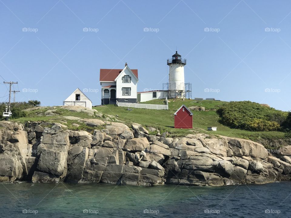 York beach Maine lighthouse 
