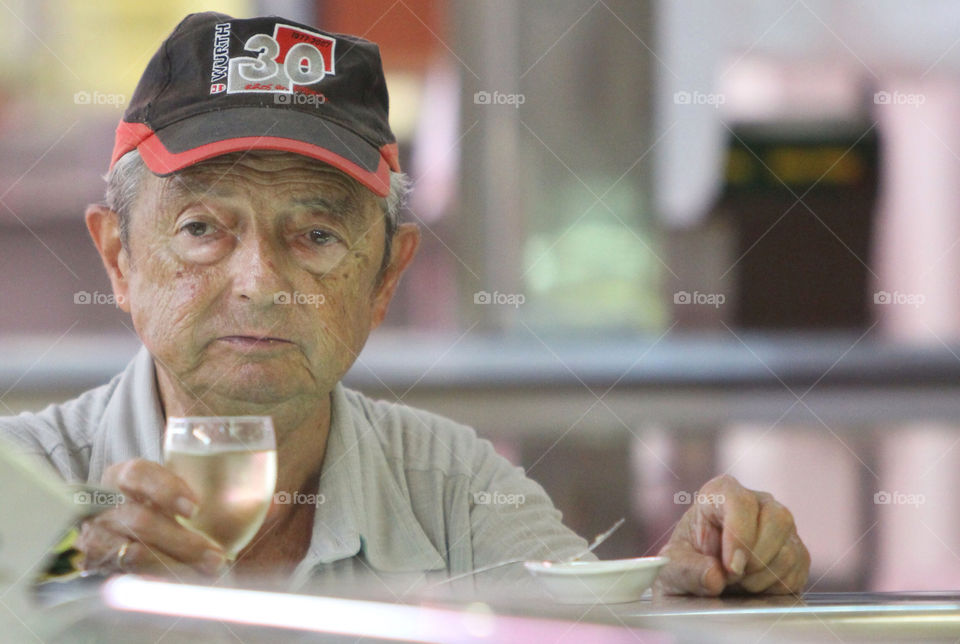 benidorm bar man wine by AcidBurns