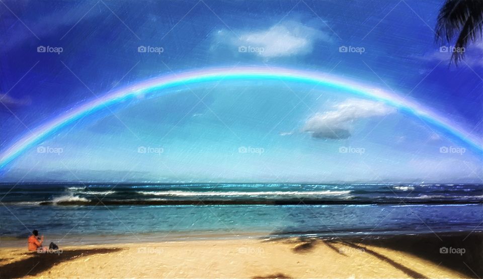 Beach rainbow