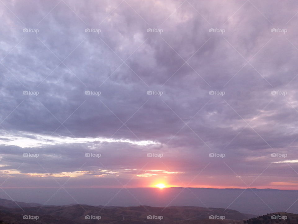 Sunset at Jordan Valley 