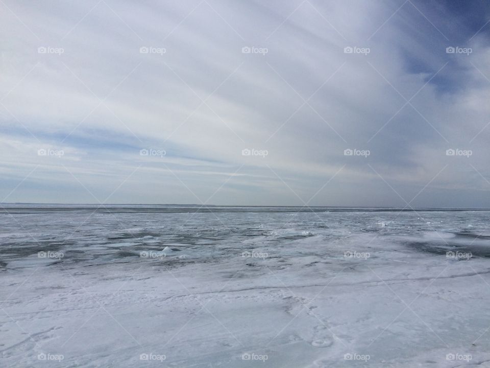 Lake Michigan thaw 