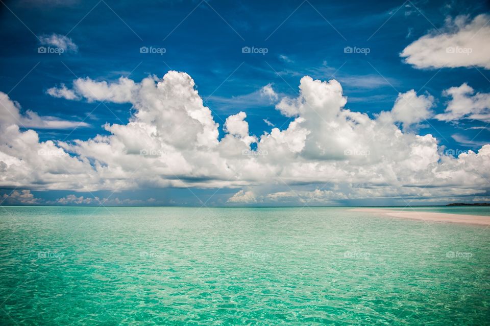Clouds over tropical waters