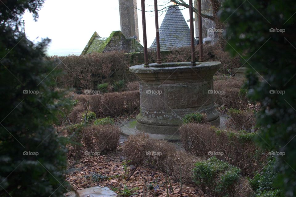 Old cistern Abbey Mont Saint Michel region de Bretagne
