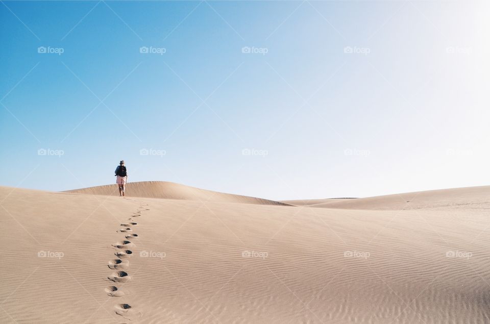 Adventure in the desert. Gran Canaria, Canary Islands