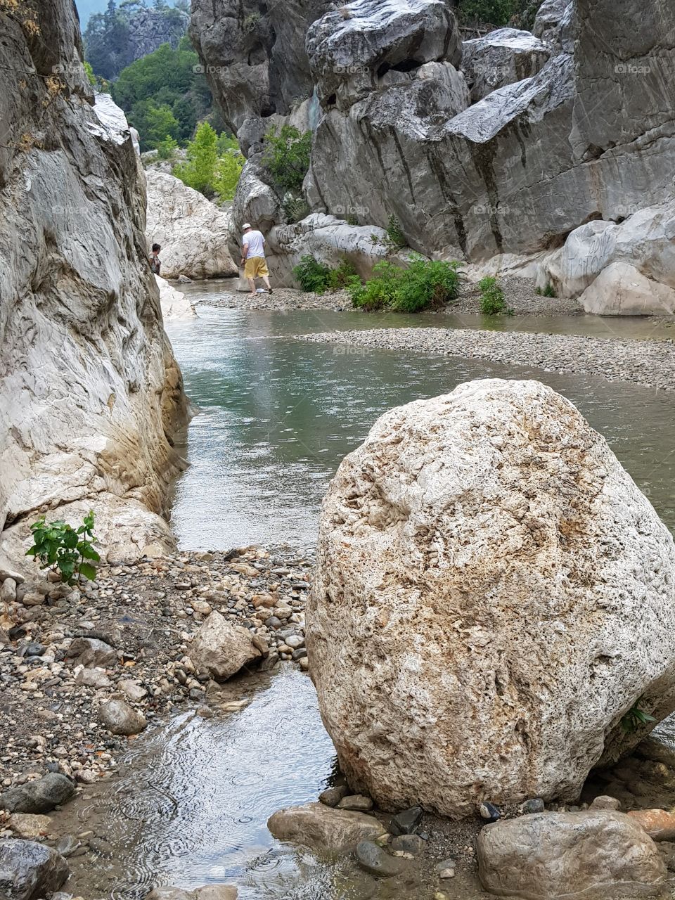 Creek between rocks