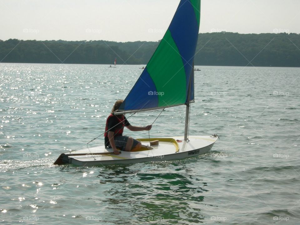 Sailing a Sunfish