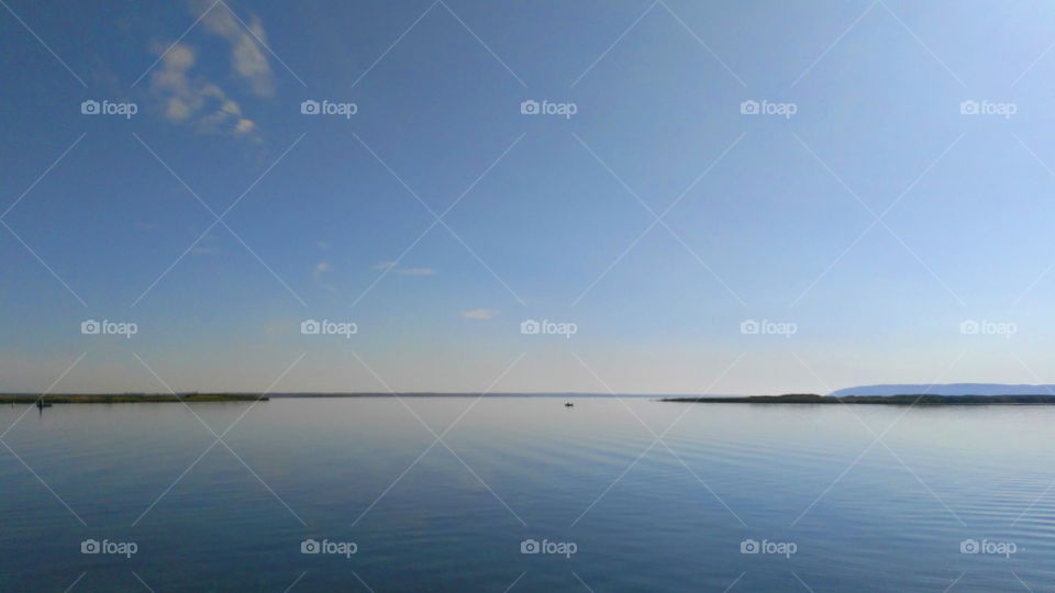 boundless water spaces of the Dnieper River in Ukraine