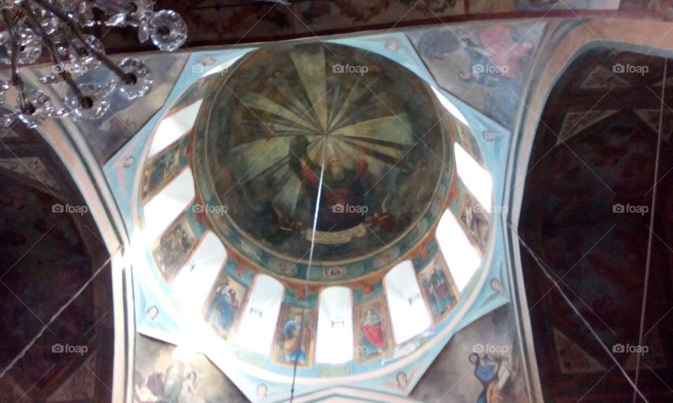 Dome of the Christian church in Tbilisi