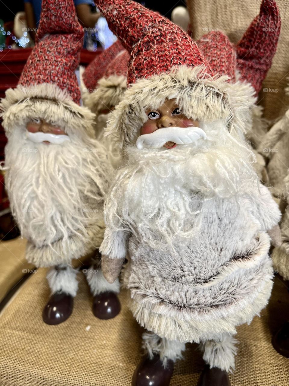Black Santa Claus figurines 