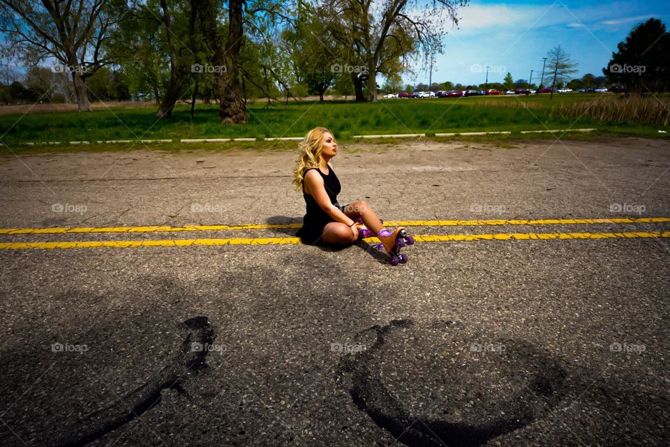 I got a brand new pair of roller skates 