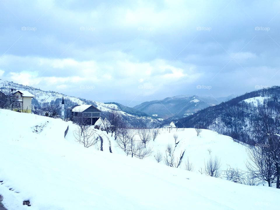 winter in the village Smaići