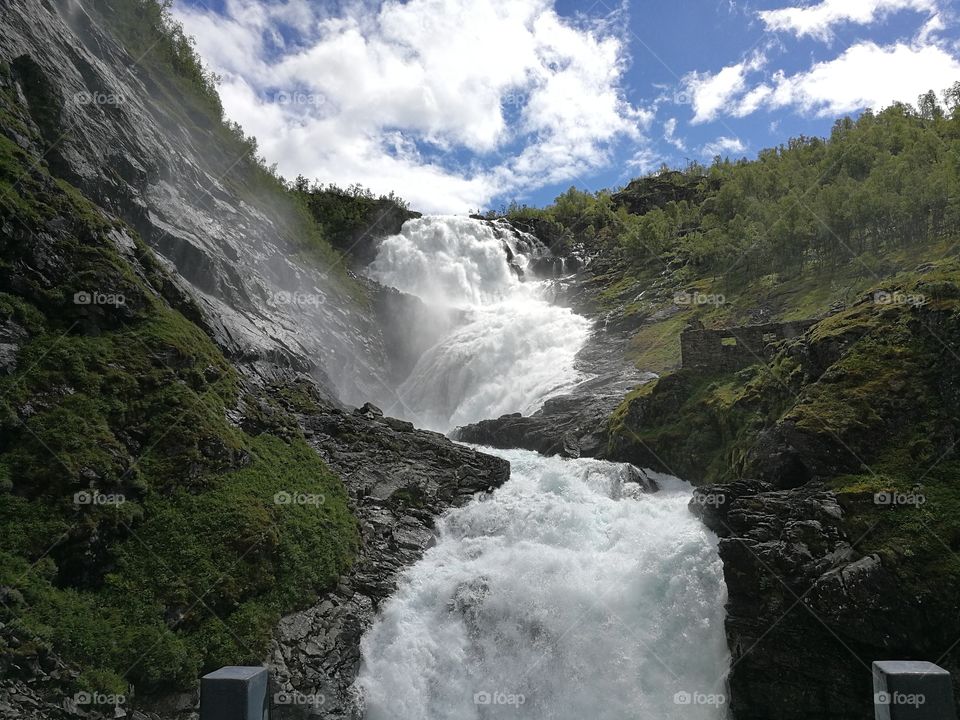 Wasserfall im Norwegen