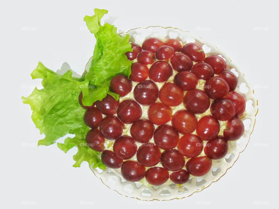 chicken salad with grapes еда