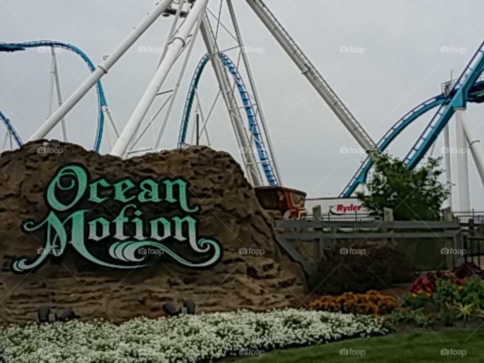 Ocean Motion. This is the ocean motion at Cedar Point.  the Gatekeeper is in the background.