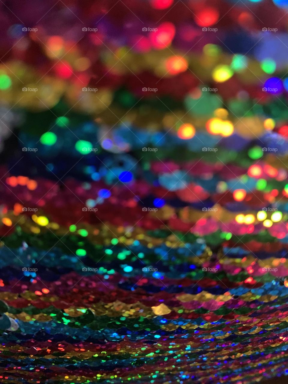 Pride colour rainbow sequins 