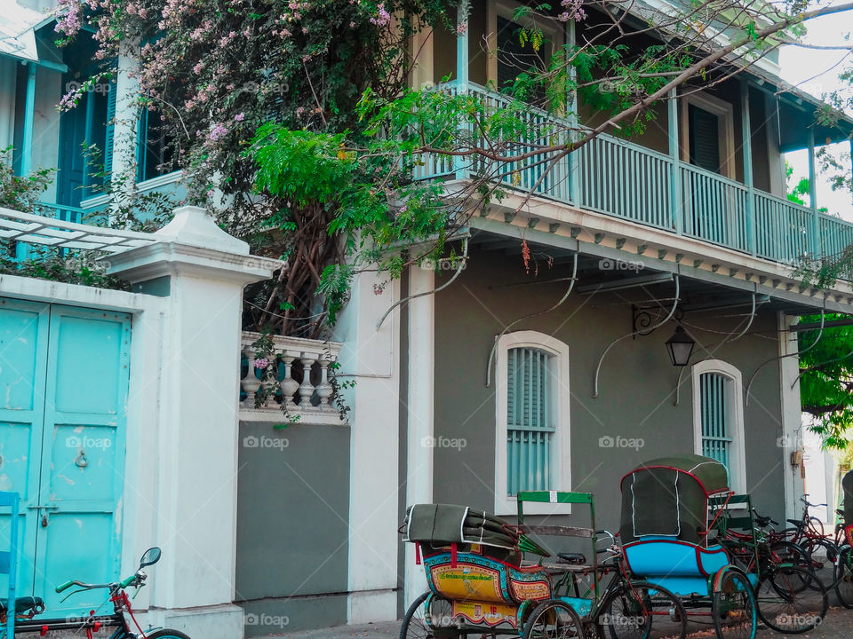 Rickshaw in Pondicherry, Puducherry vehicle’s, vehicle, Rickshaw , bicycle rickshaws pollution free on streets 