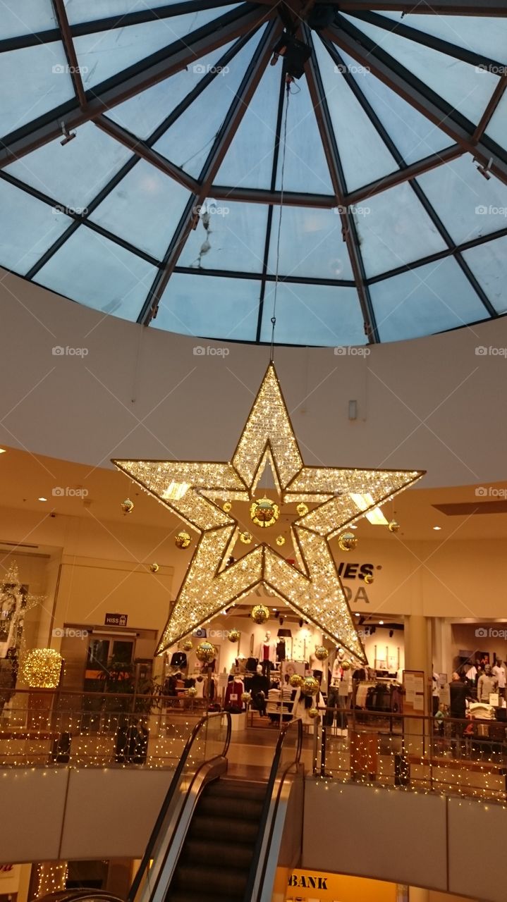 Shopping center christmas decoration