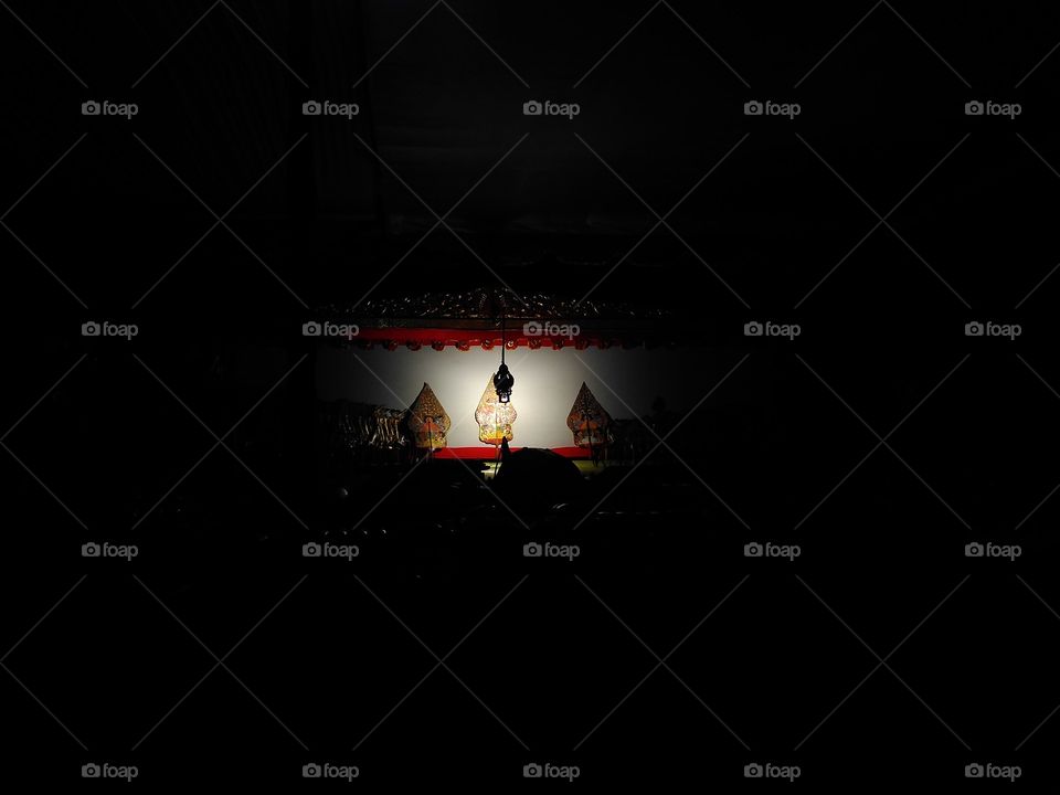 wayang kulit is the original art from Indonesia