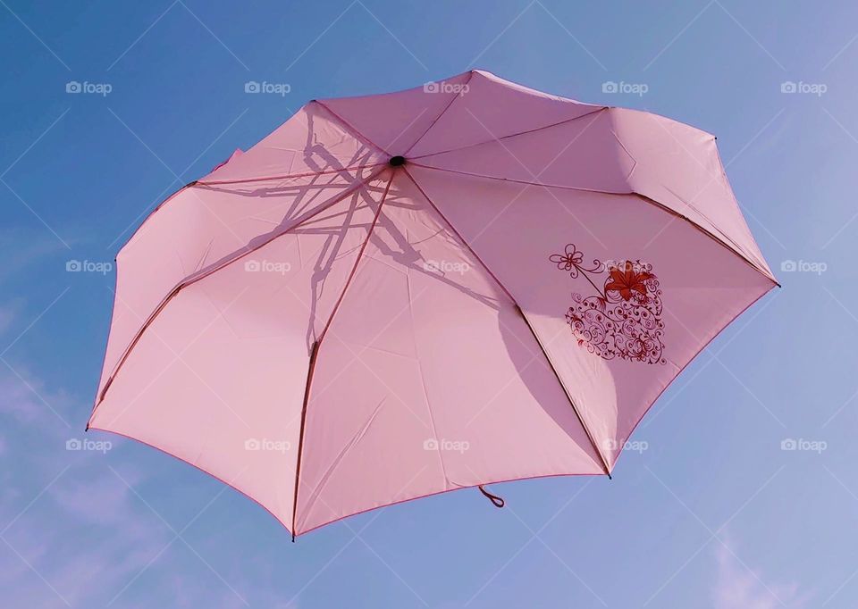 Umbrella 💕 Sky💕 Blue and pick 💕 Barbie style 💕
